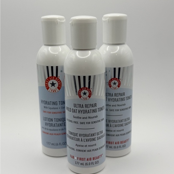First Aid Beauty Ultra Repair Oat Hydrating Toner three pack authentic new